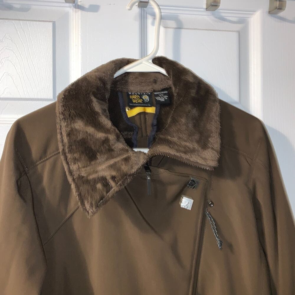 Mountain Hardwear Women's Fleece Lined Coat Size M Brown Full Zip Casual Fall - Picture 11 of 14